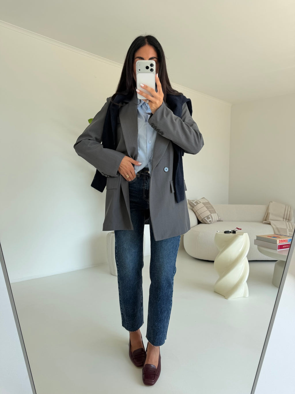 BLAZER DOPPIO BOTTONE GREY