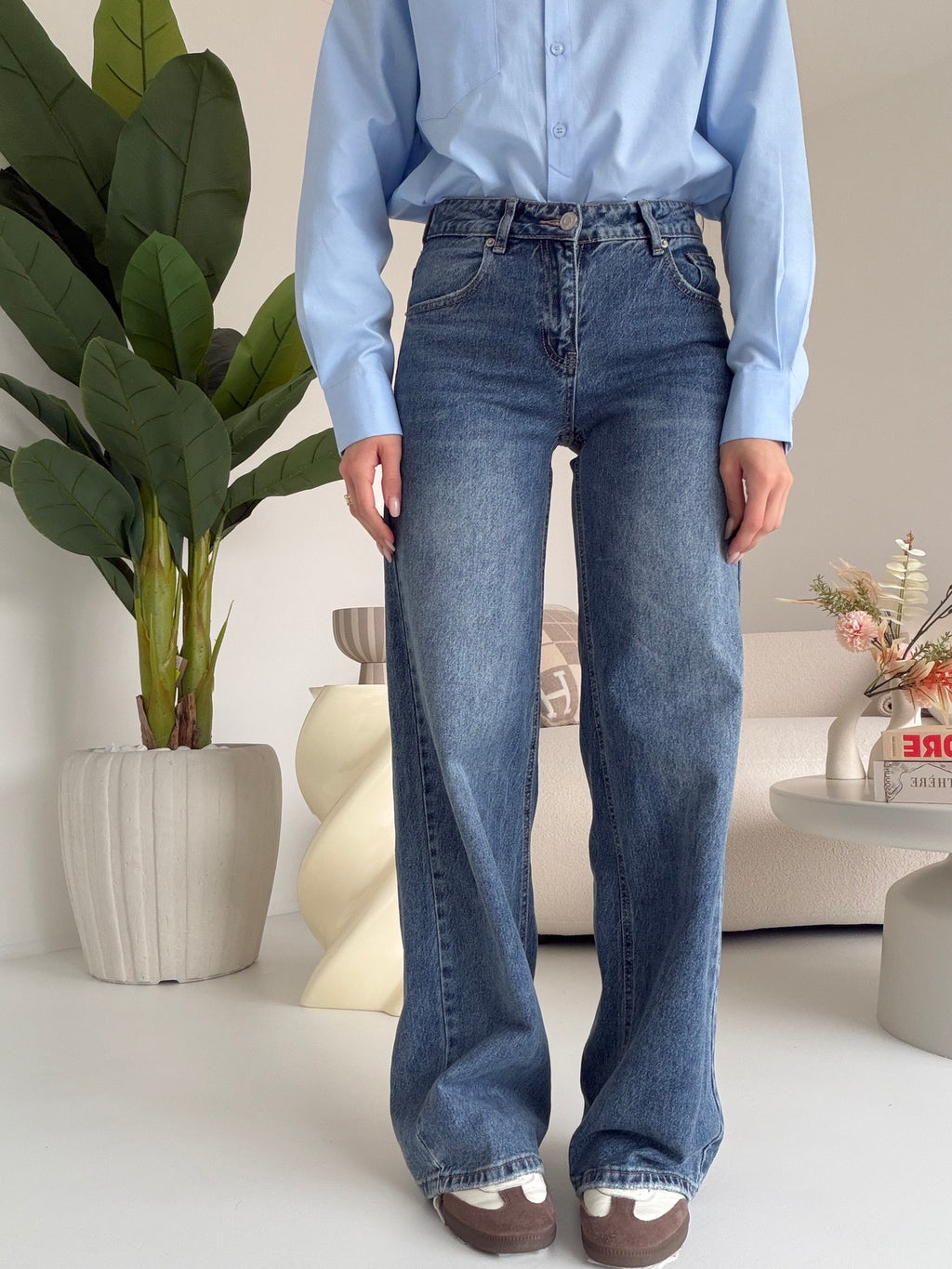 A3763-JEANS PALAZZO PRIME