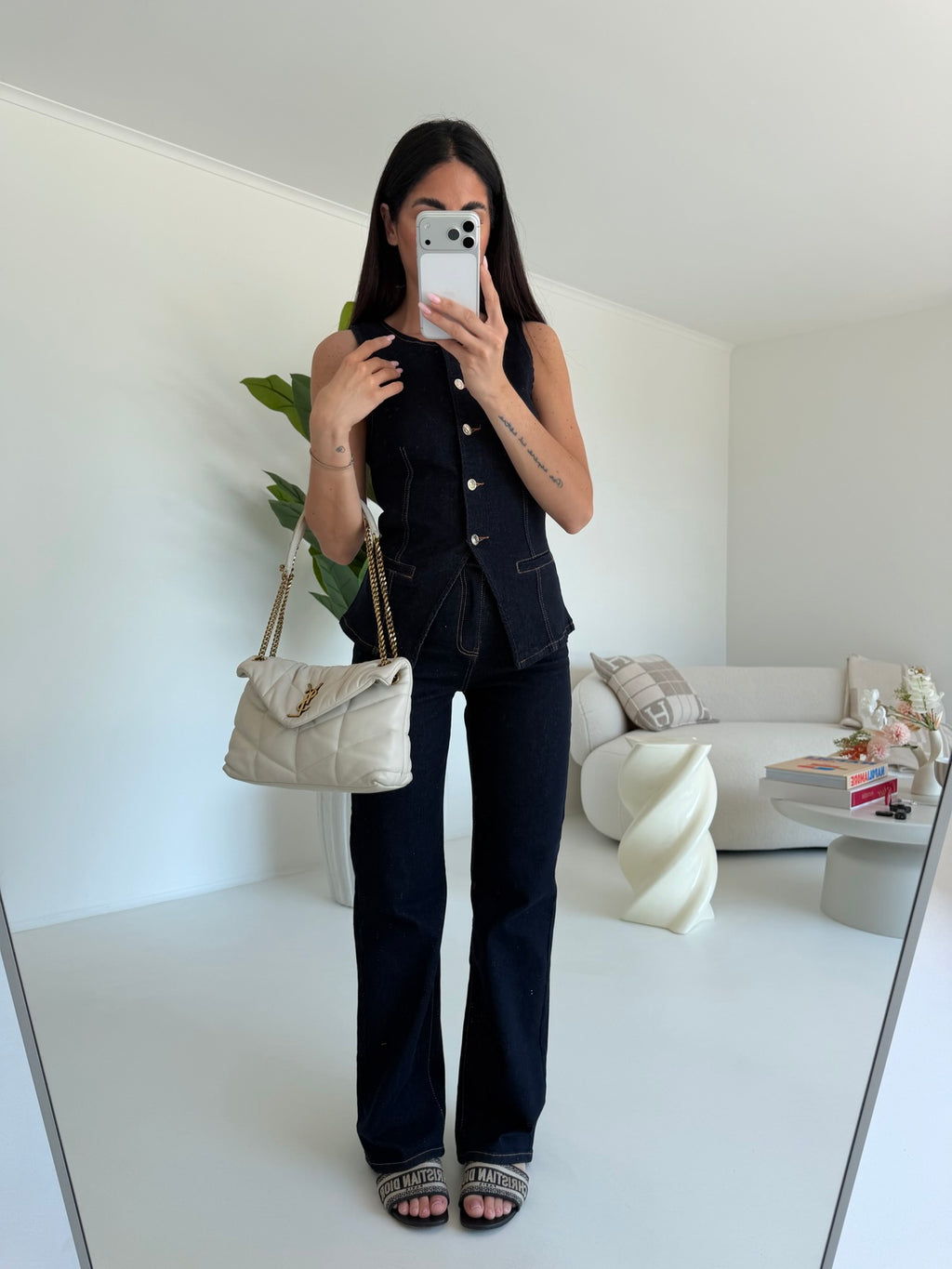 K912-GILET DENIM STEFANY