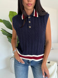 7129-GILET ENGLAND BLU NAVY