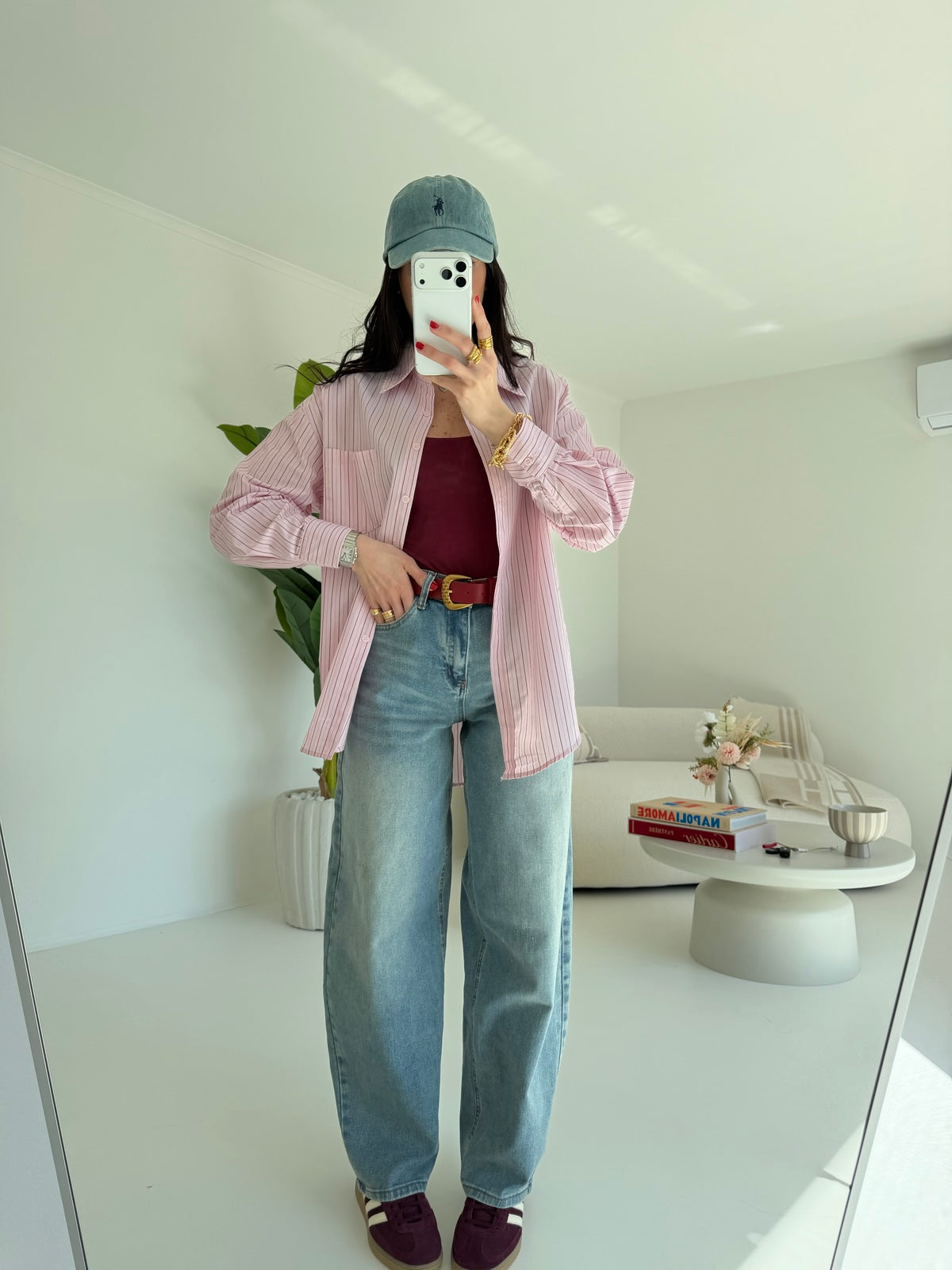 MI2612-2-JEANS BARELL +CINTURA DENIM CHIARO