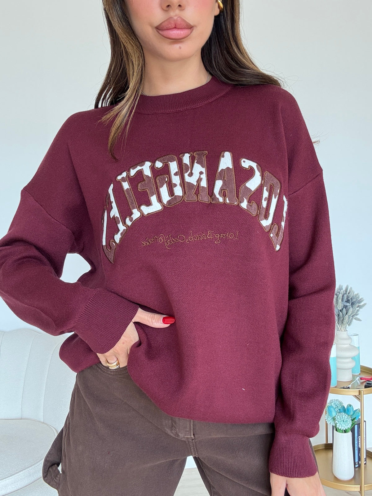 HH0219-PULL LOS ANGELES BORDEAUX