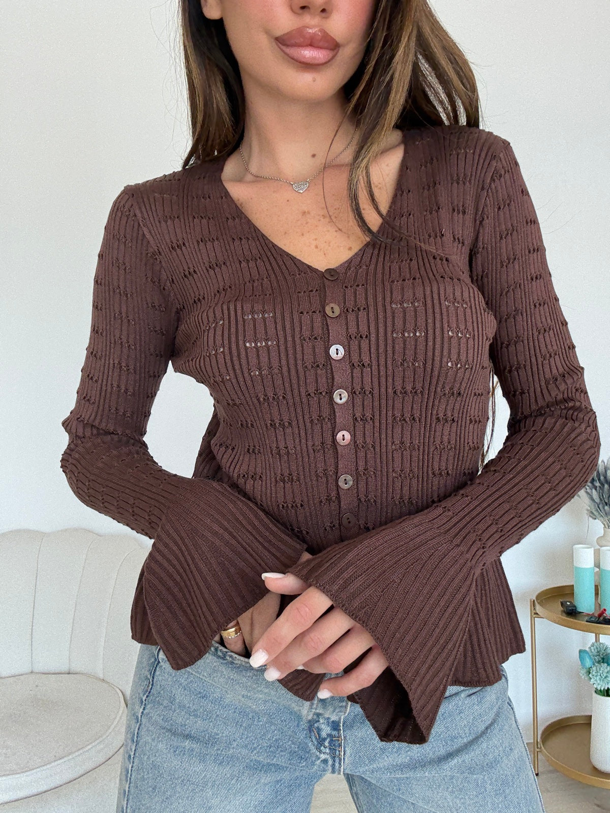 2159-MAGLIA ANTIBES CHOCO