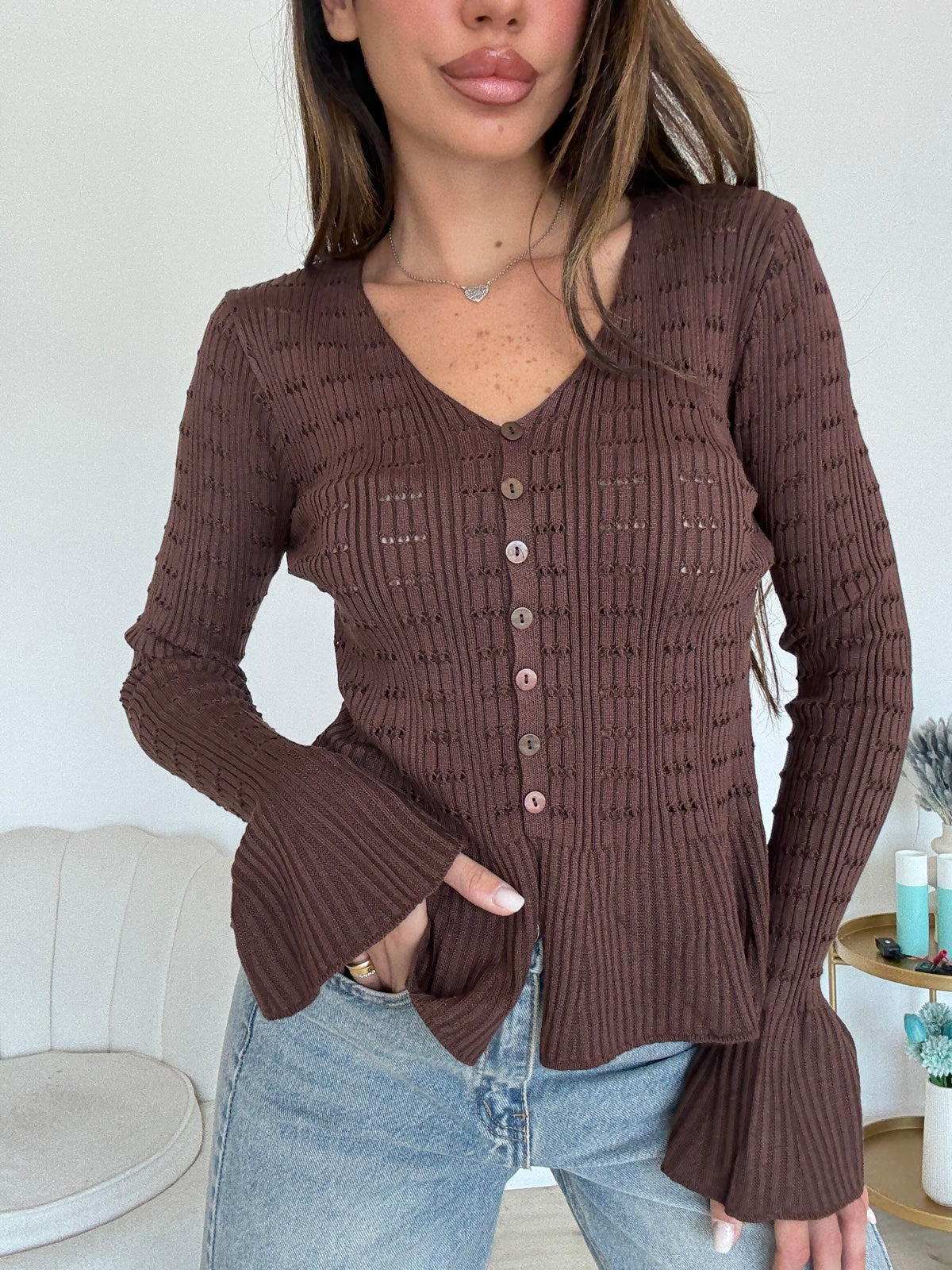 2159-MAGLIA ANTIBES CHOCO