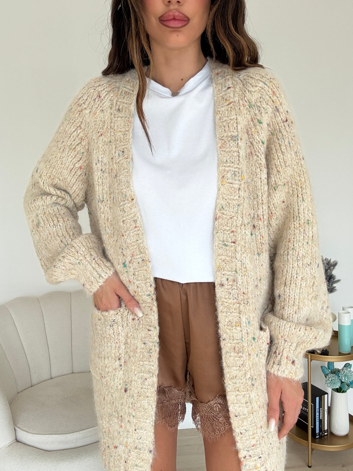 YHC7134-CARDIGAN SMARTIES BURRO