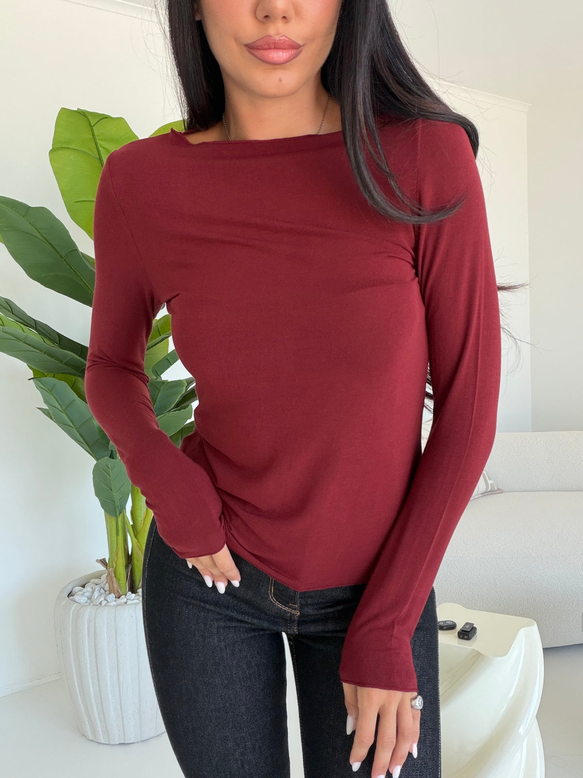 RC60001A-MAGLIA LASER BORDEAUX