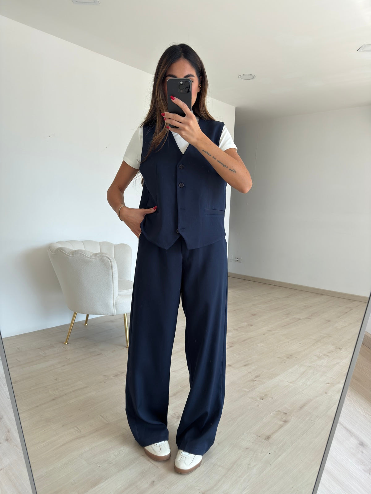 COORDINATO OFFICE NAVY