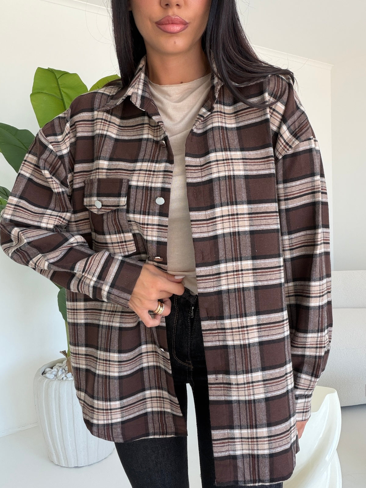 K198-CAMICIA CENTRAL PARK CHOCO