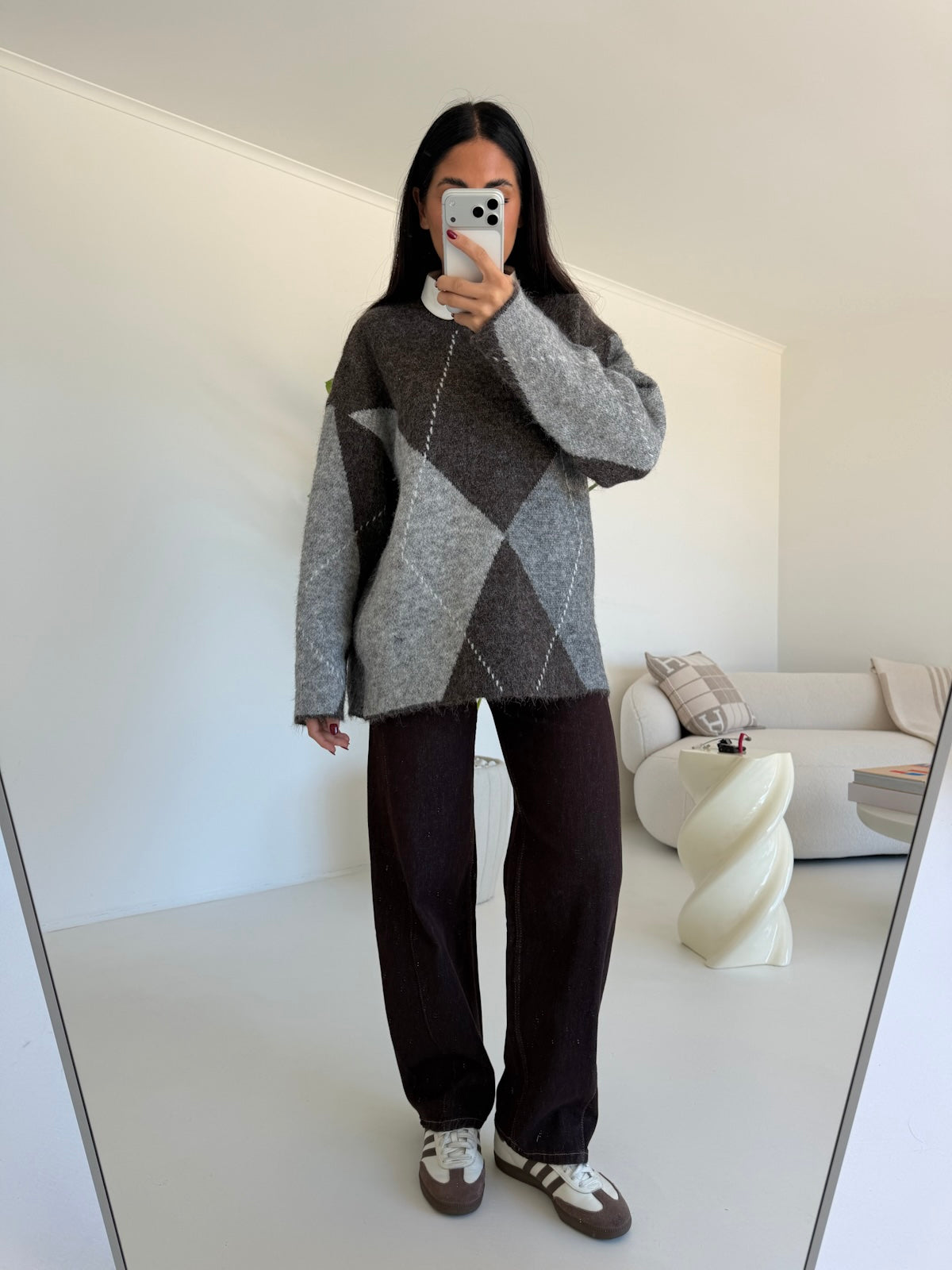 Y6152-PULL ROMBI CHOCO