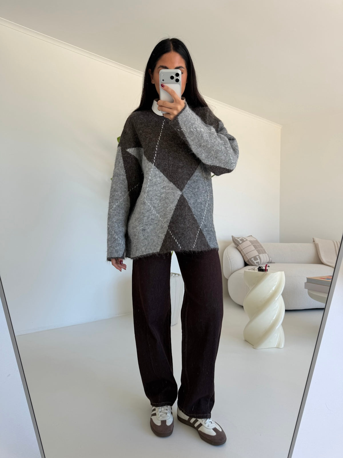 Y6152-PULL ROMBI CHOCO
