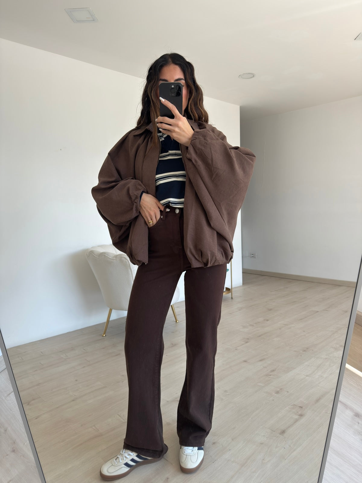 JS1152-BOMBER AVERY CHOCO