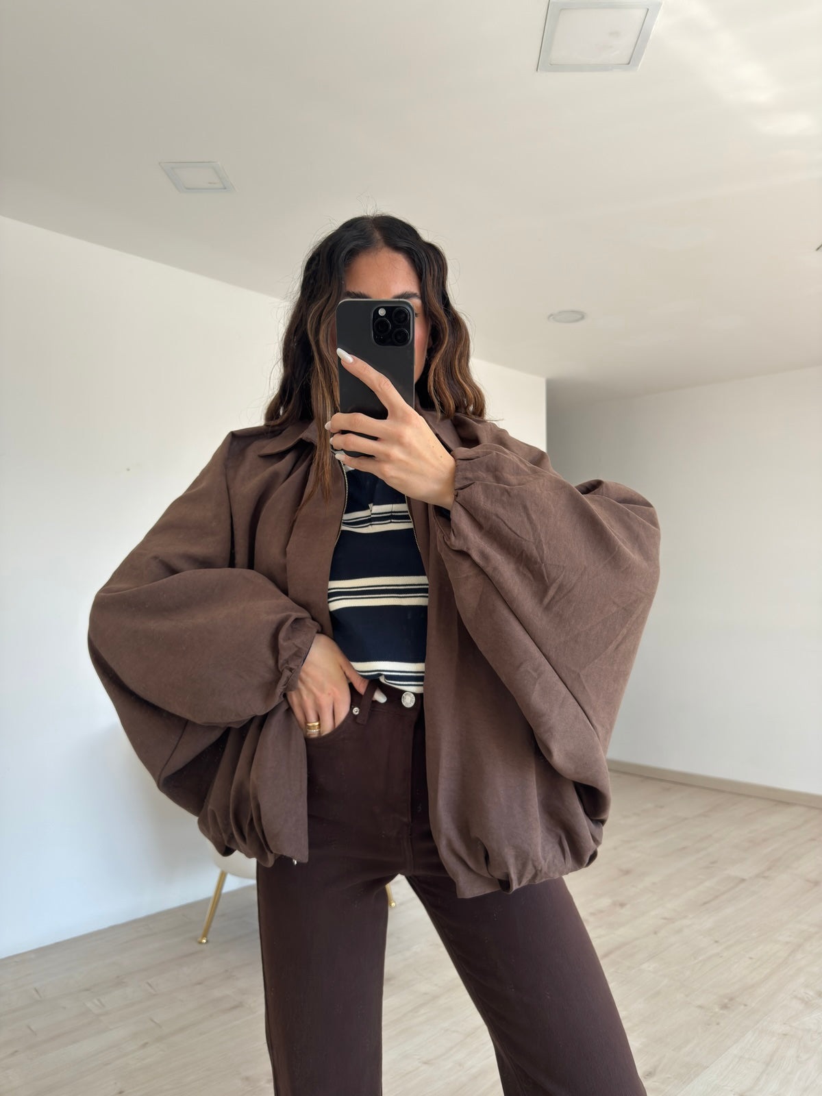 JS1152-BOMBER AVERY CHOCO