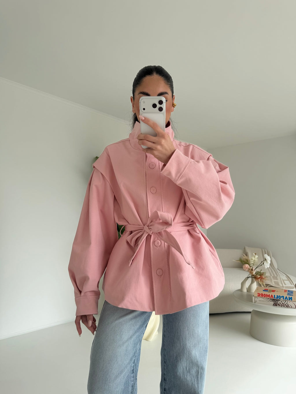 6908- TRENCH ERIKA PINK