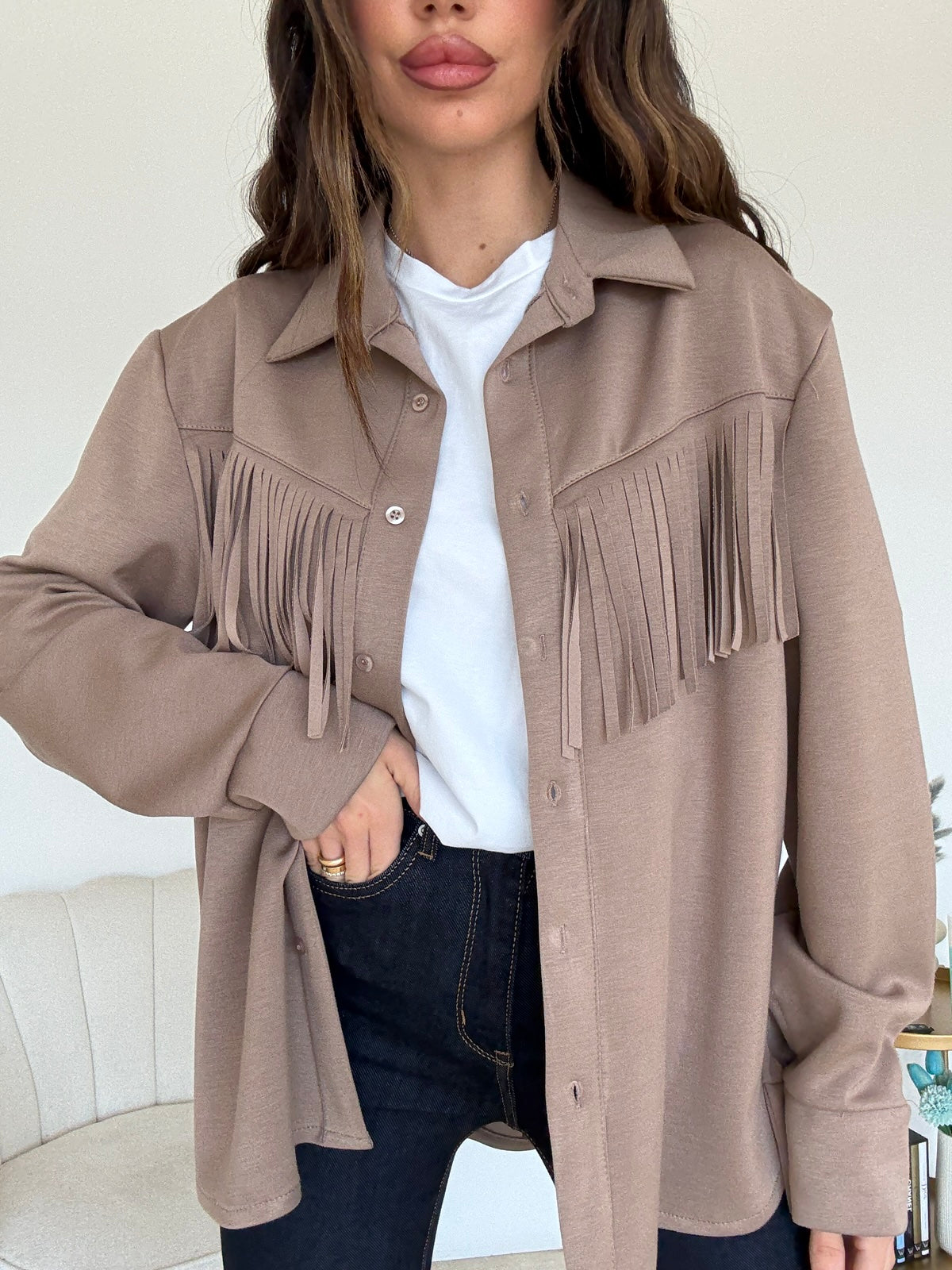 CAMICIA VEGAS TAUPE