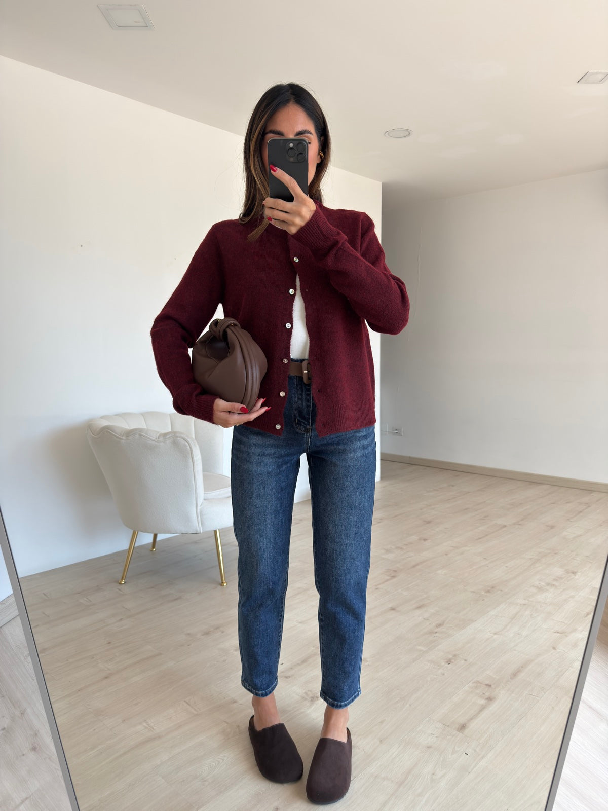 T224-JEANS MOM MOD LEVI BLU DENIM