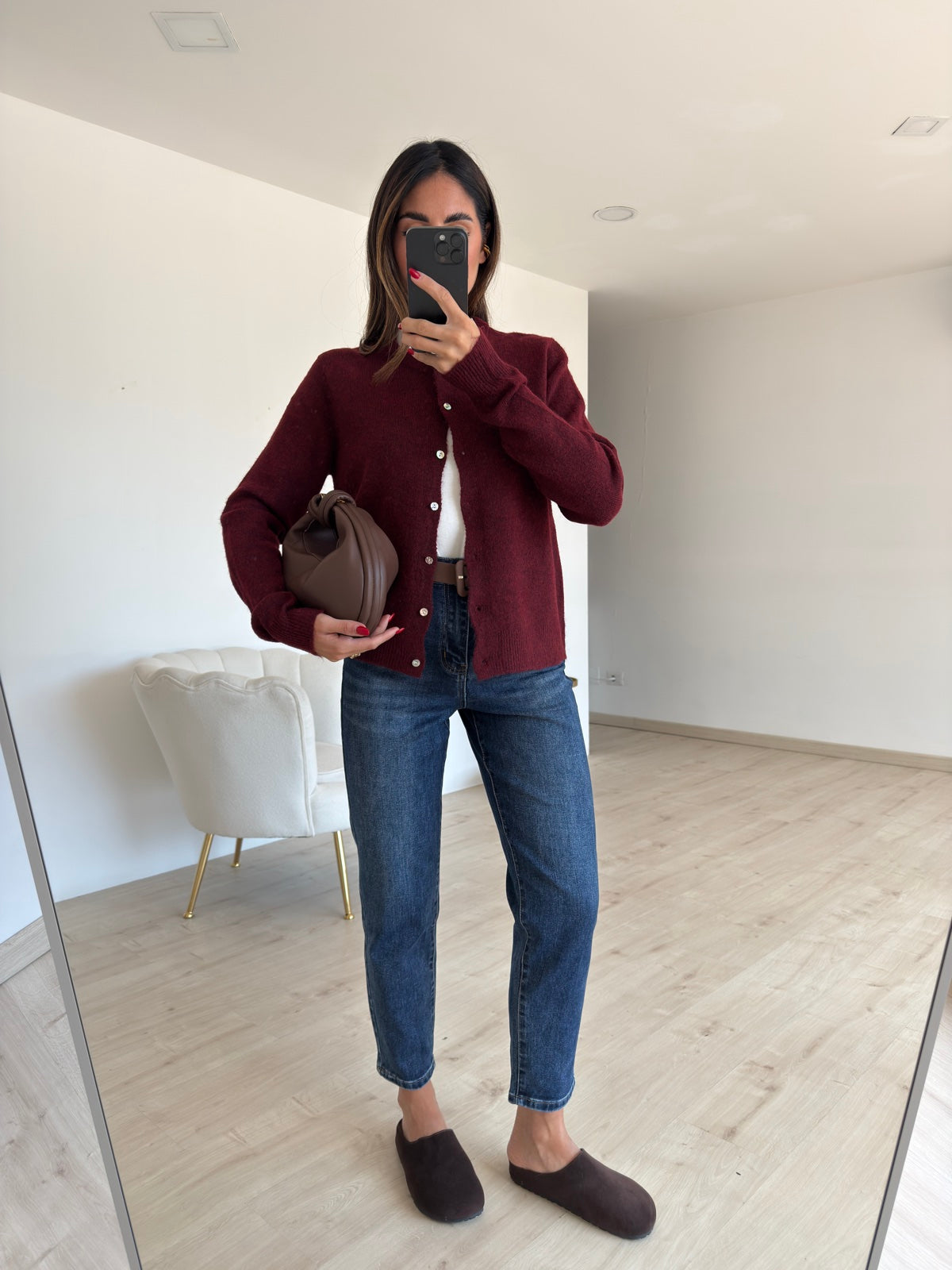 T224-JEANS MOM MOD LEVI BLU DENIM