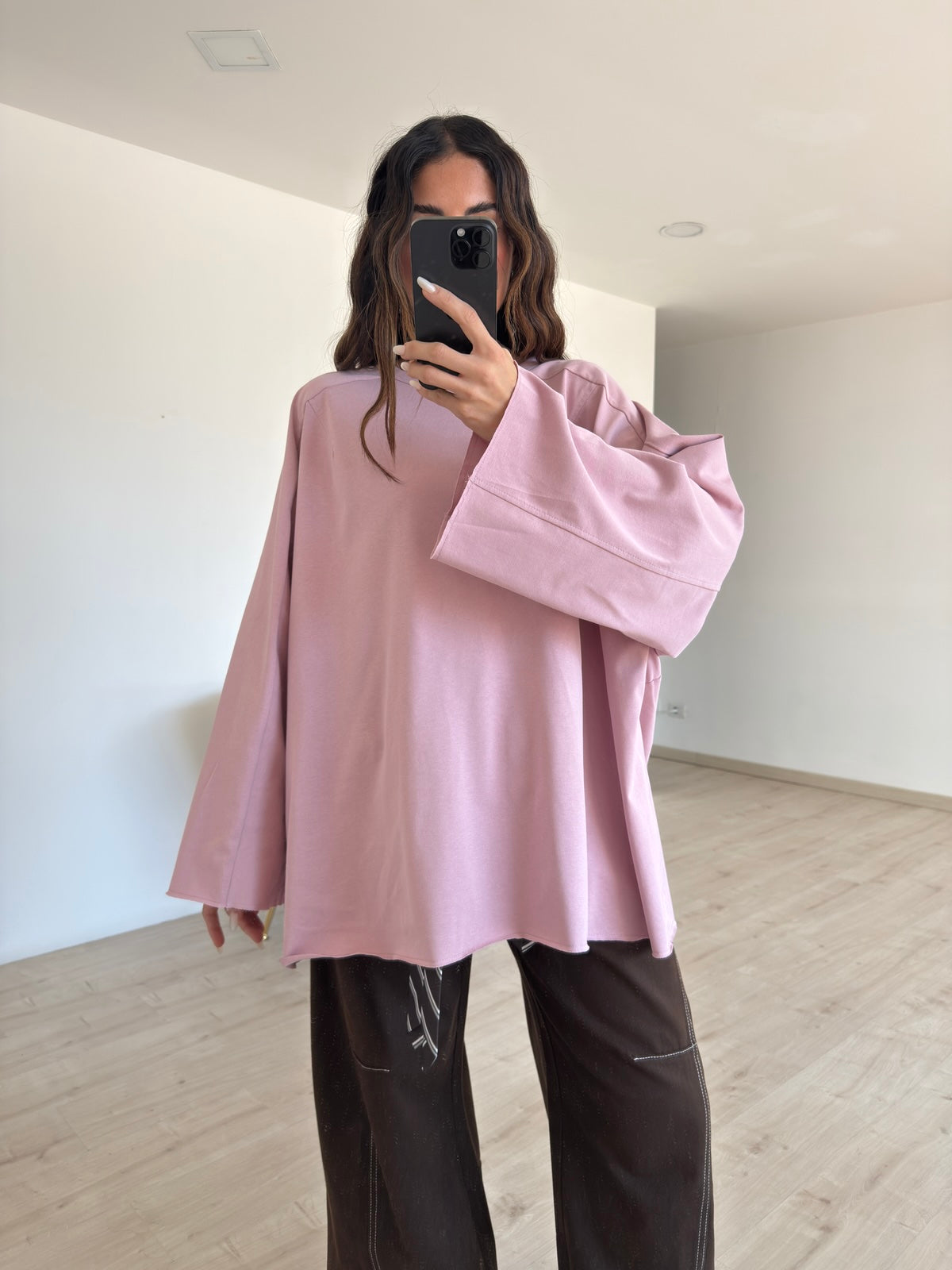 W45252-MAXI T-SHIRT MALVA