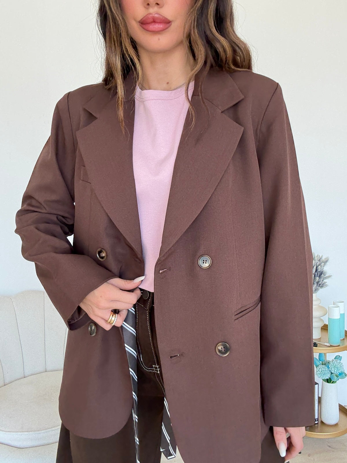 77217-BLAZER MARILYN CHOCO