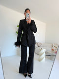 TAILLEUR PLUME NERO