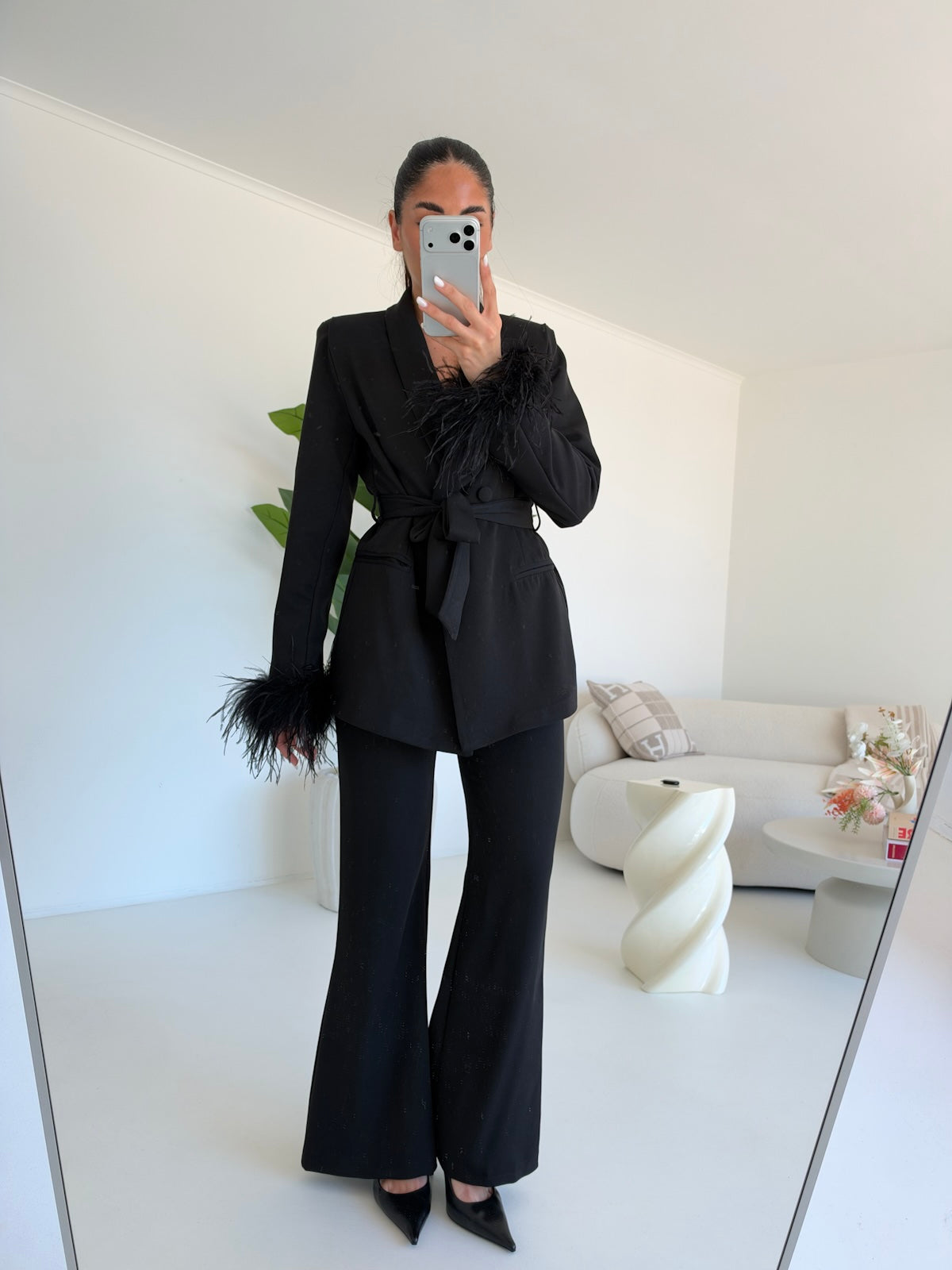 TAILLEUR PLUME NERO