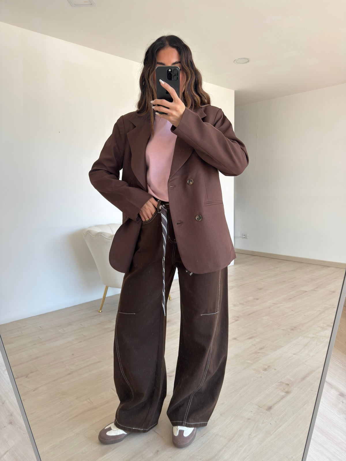 TN25002-JEANS SLOUCHY NASA CHOCO