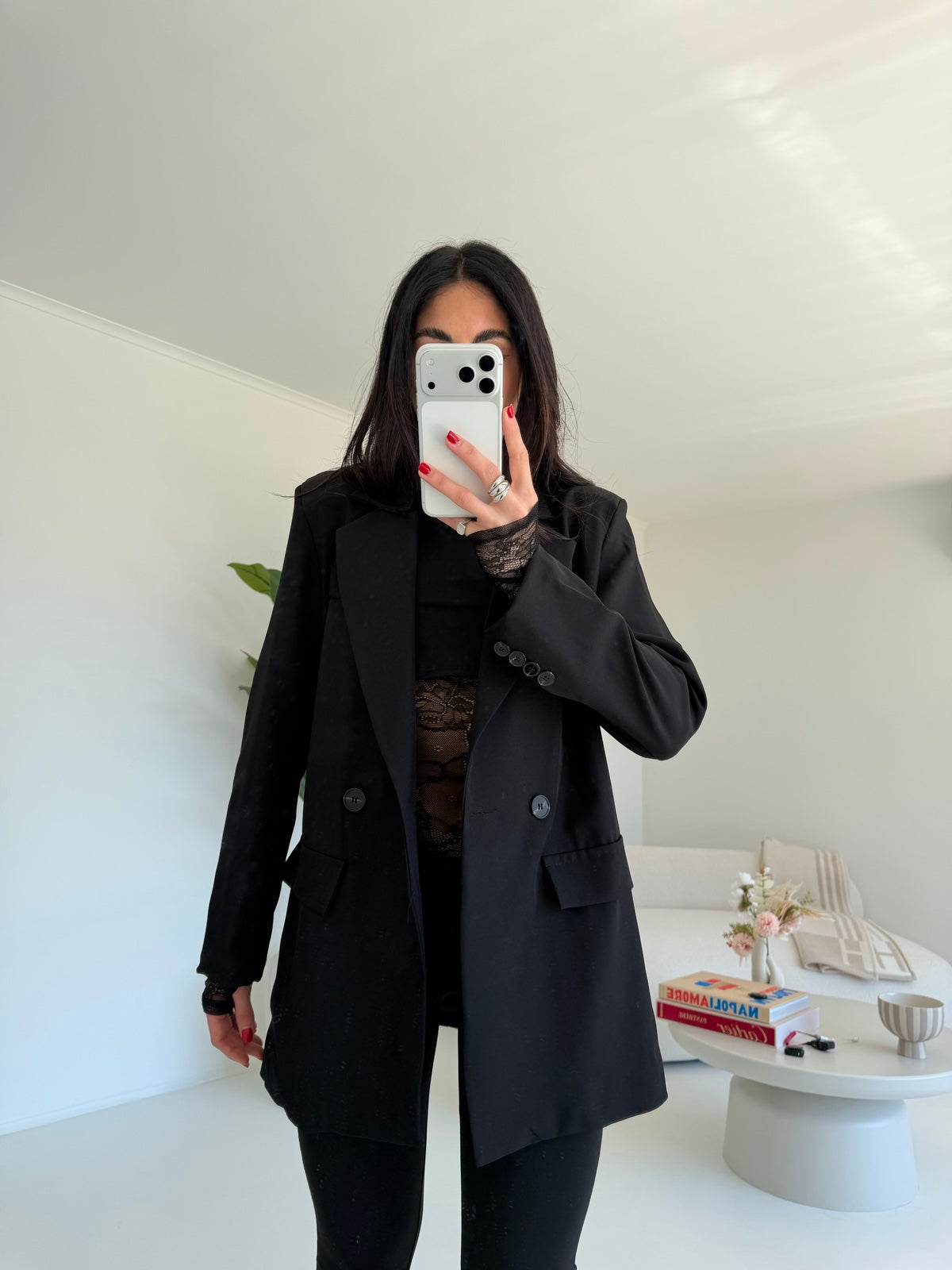 BLAZER DOPPIO BOTTONE NERO