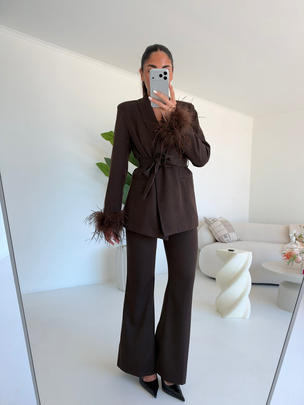 TAILLEUR PLUME CHOCO