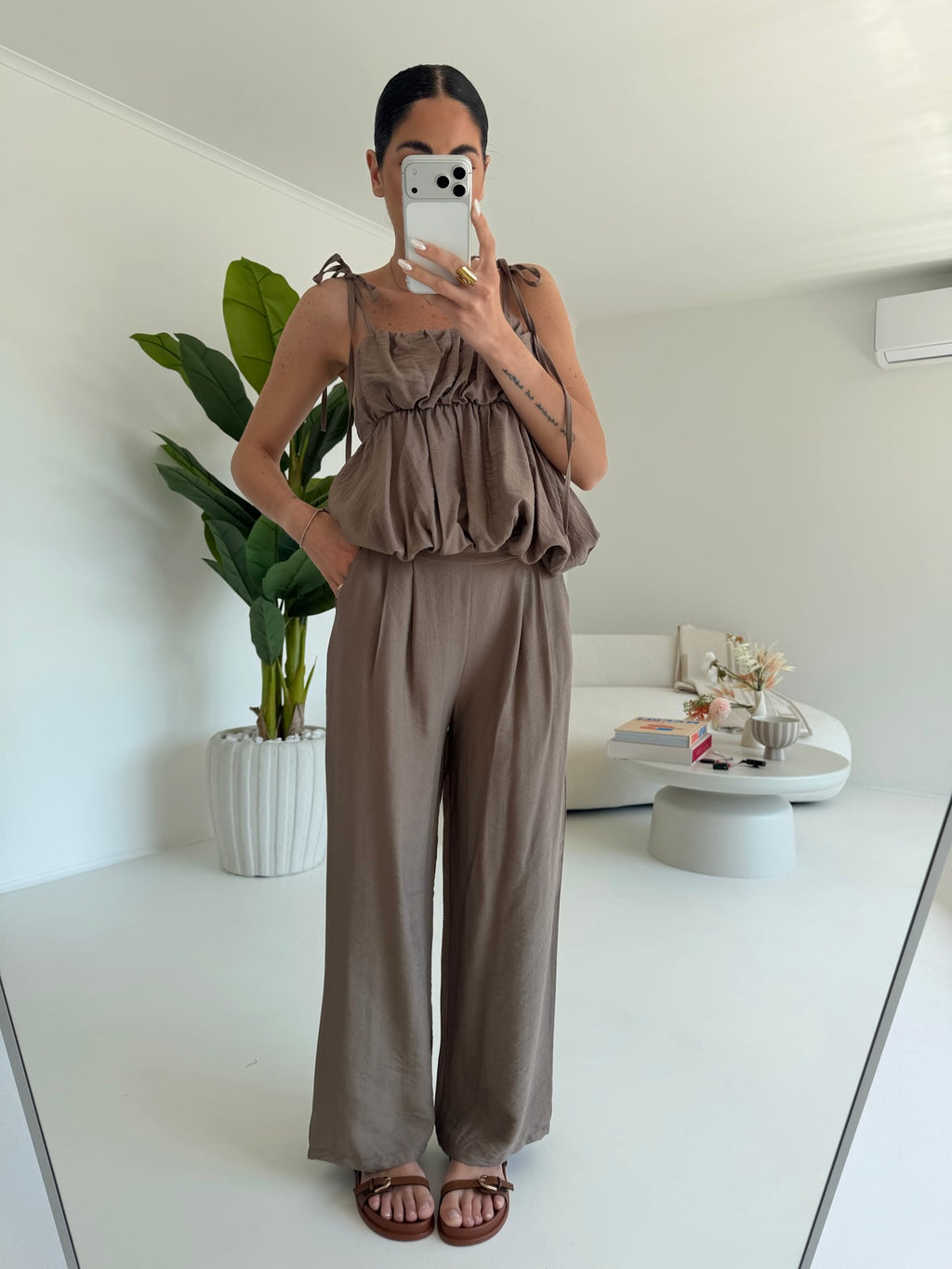 COORDINATO PRESSING TAUPE