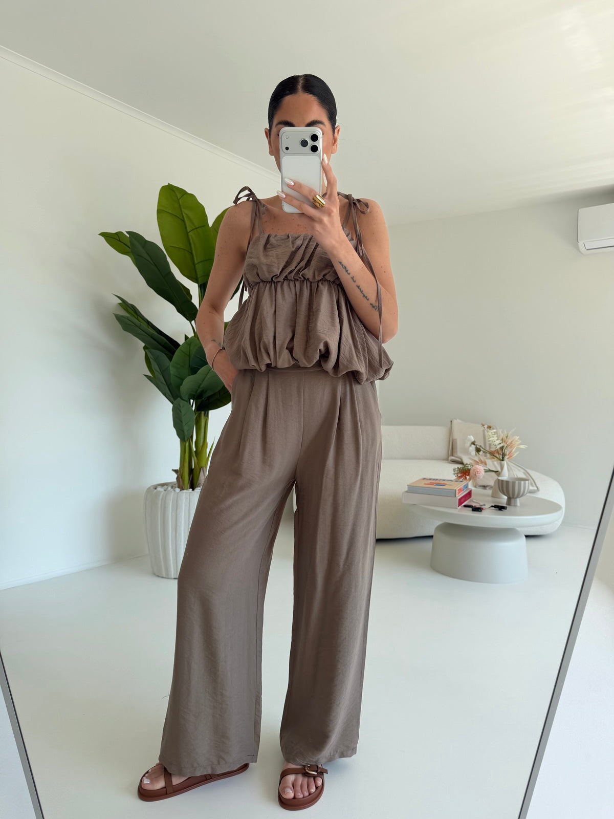 COORDINATO PRESSING TAUPE