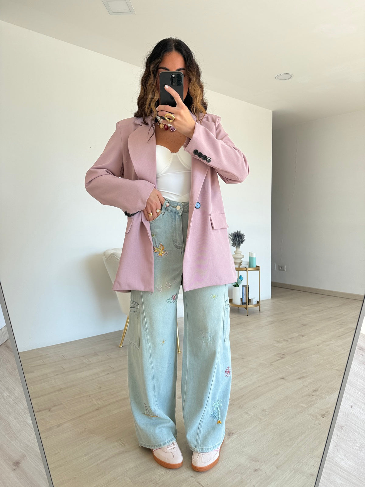 BLAZER DOPPIO BOTTONE MALVA