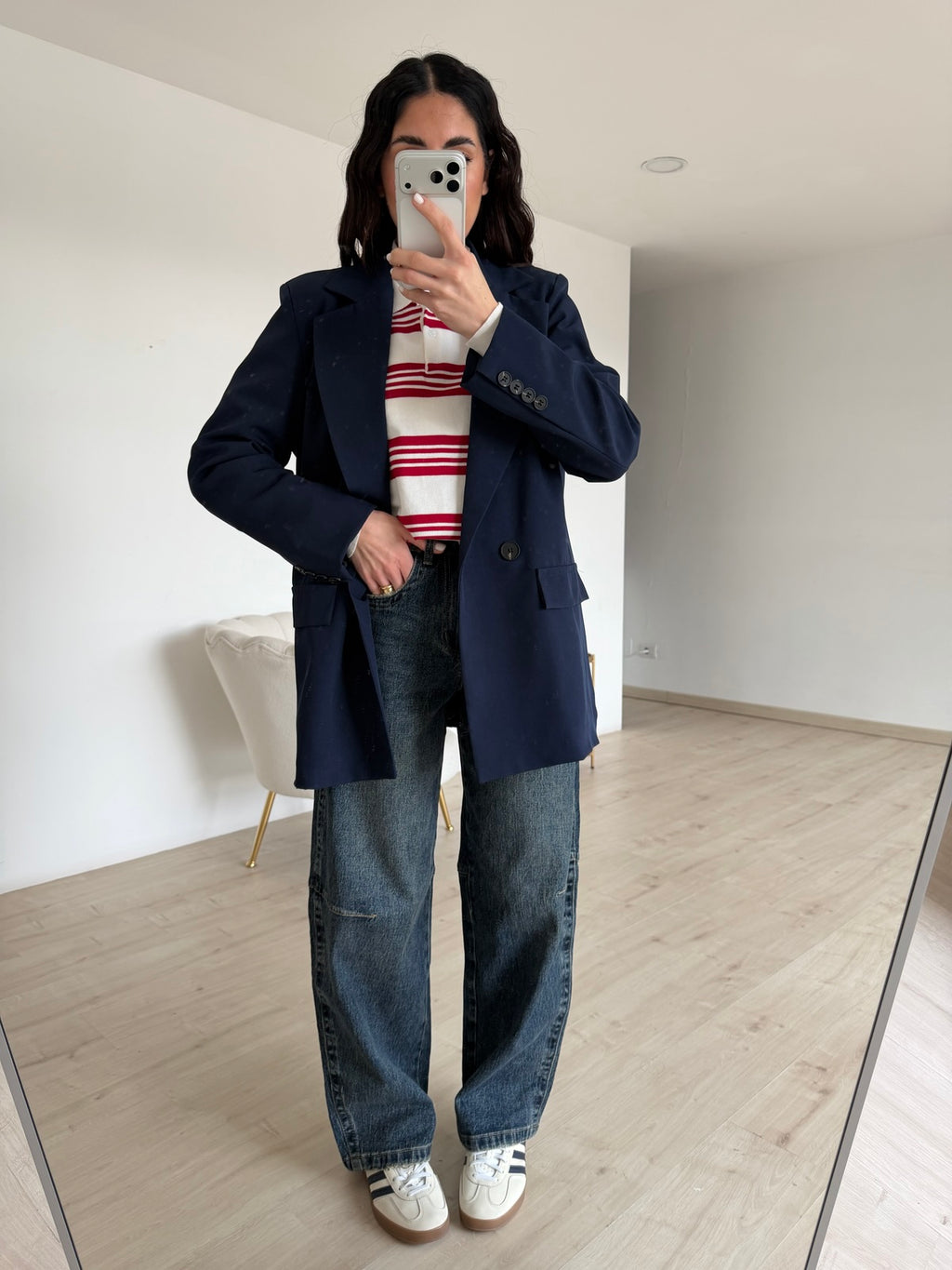 BLAZER DOPPIO BOTTONE NAVY