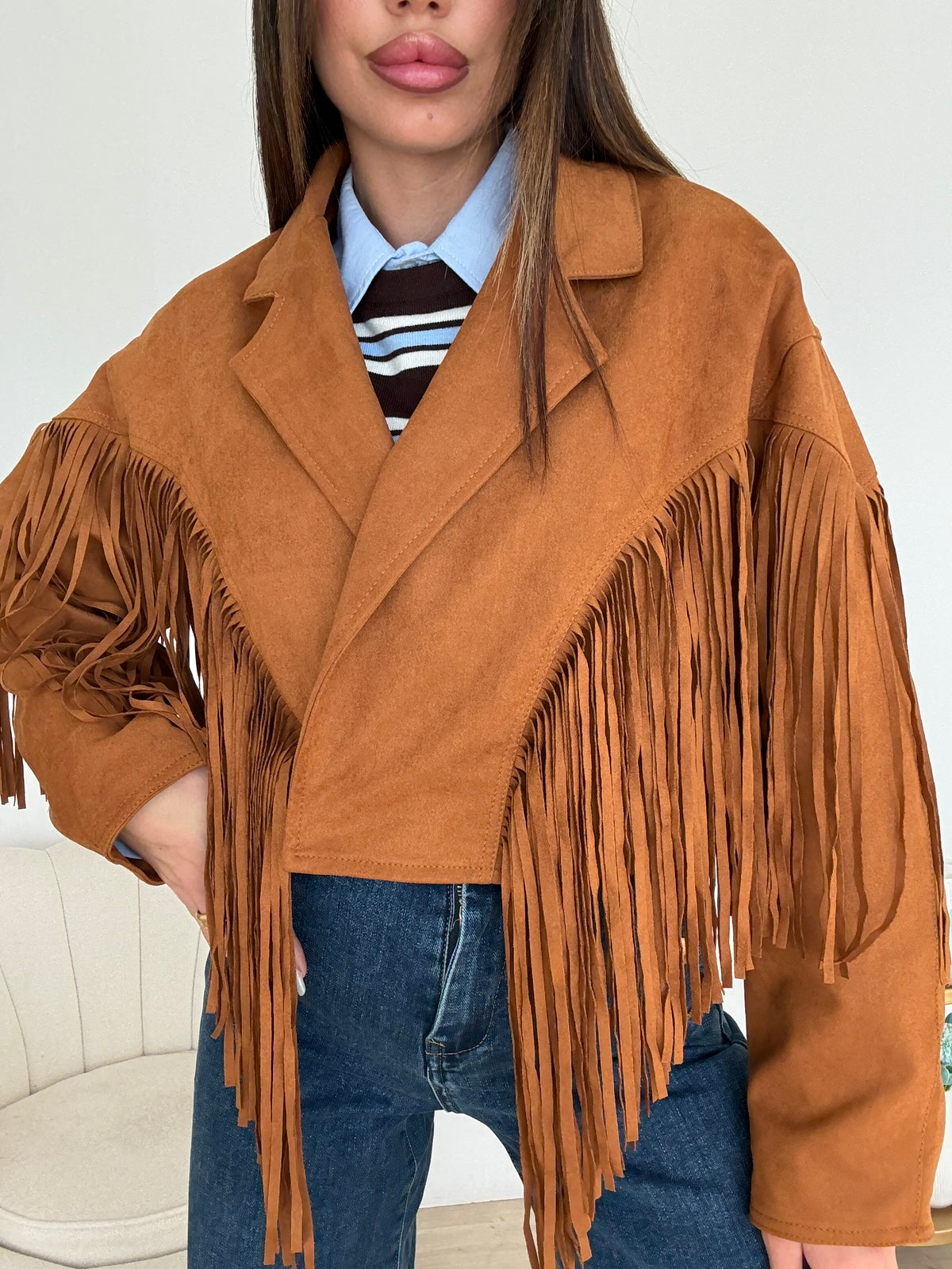 W44183-GIACCA TEXAS BISCOTTO