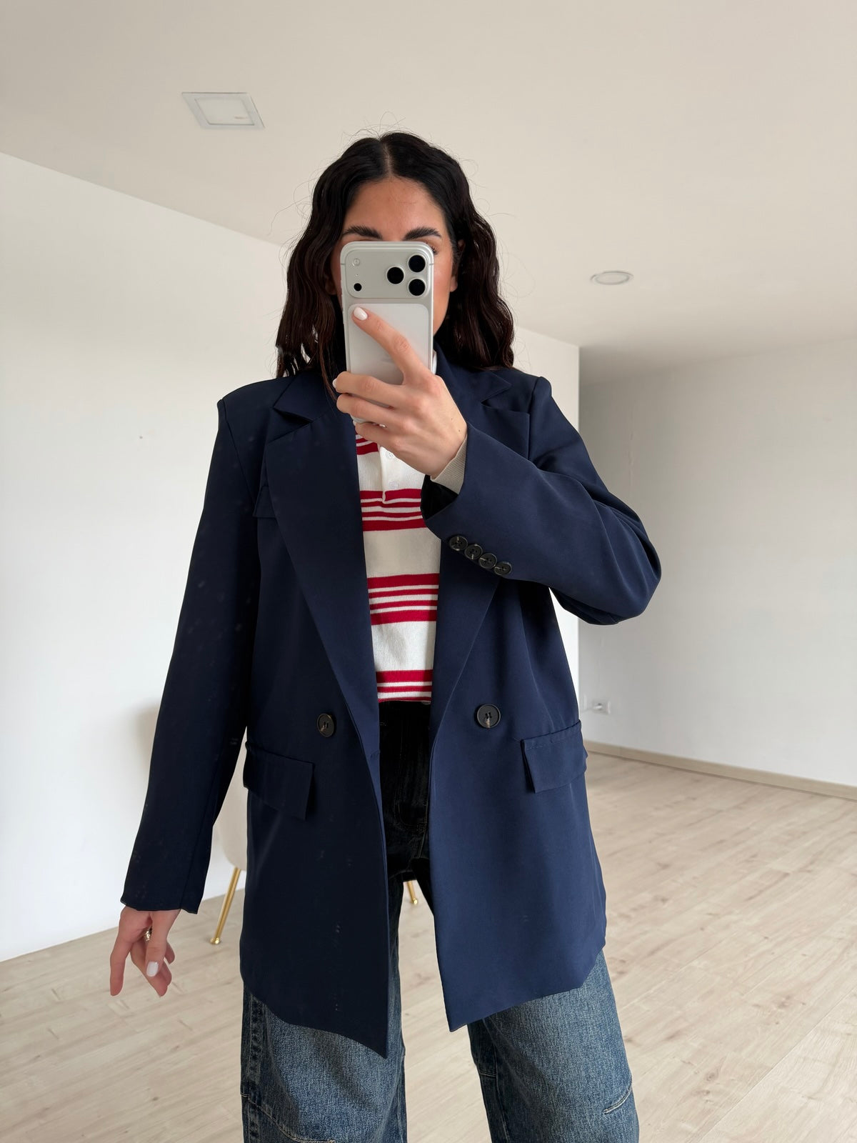 BLAZER DOPPIO BOTTONE NAVY