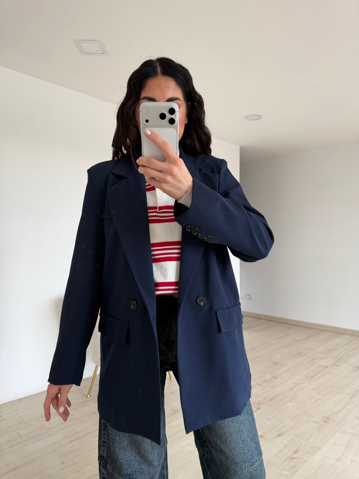 BLAZER DOPPIO BOTTONE NAVY