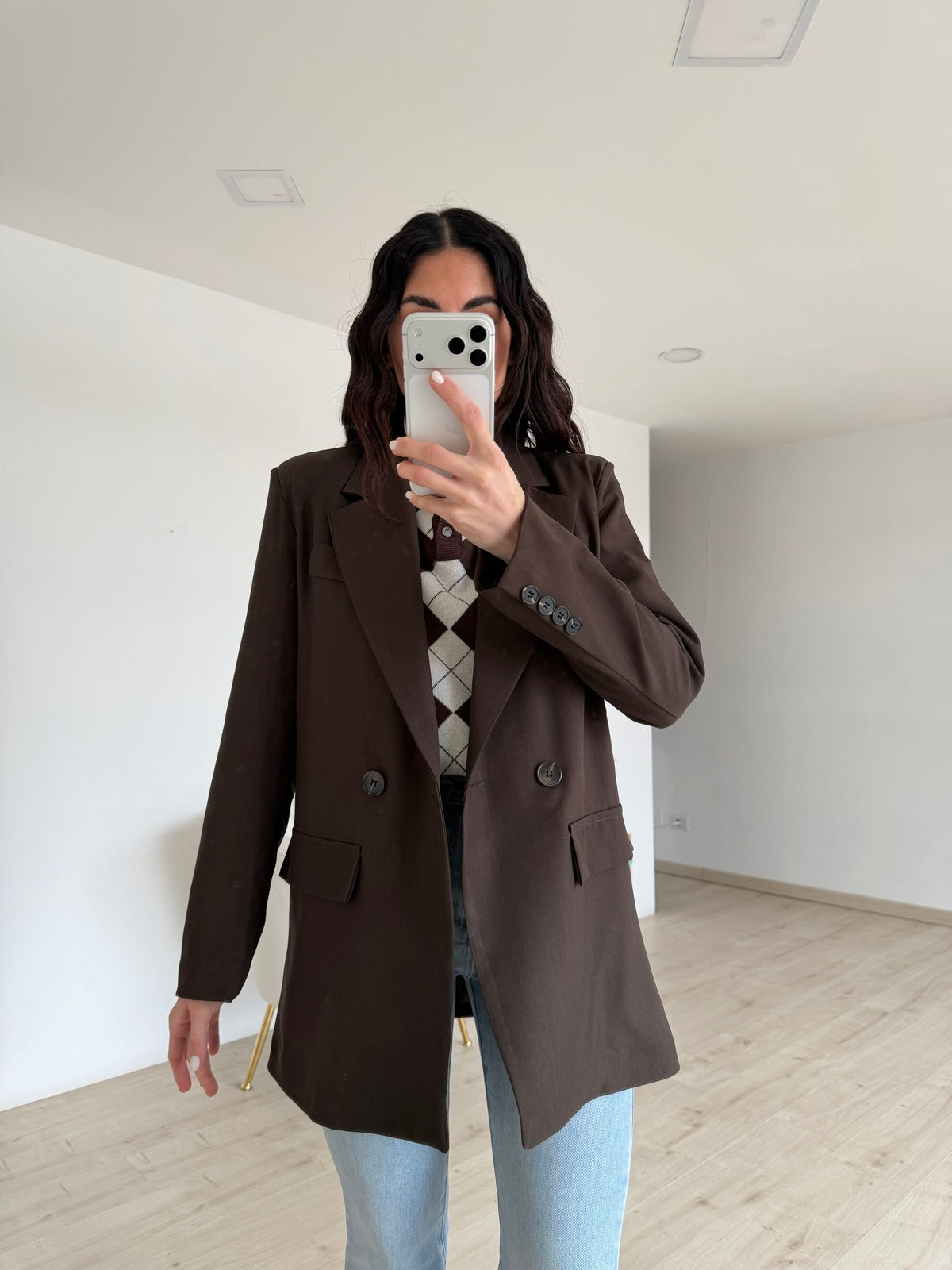 BLAZER DOPPIO BOTTONE CHOCO