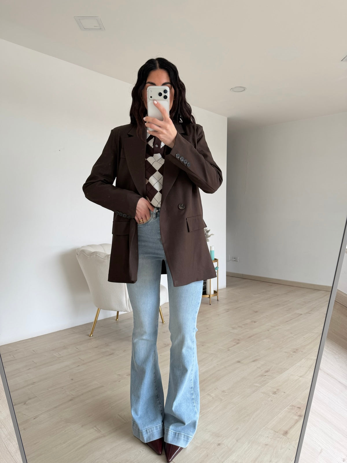 BLAZER DOPPIO BOTTONE CHOCO