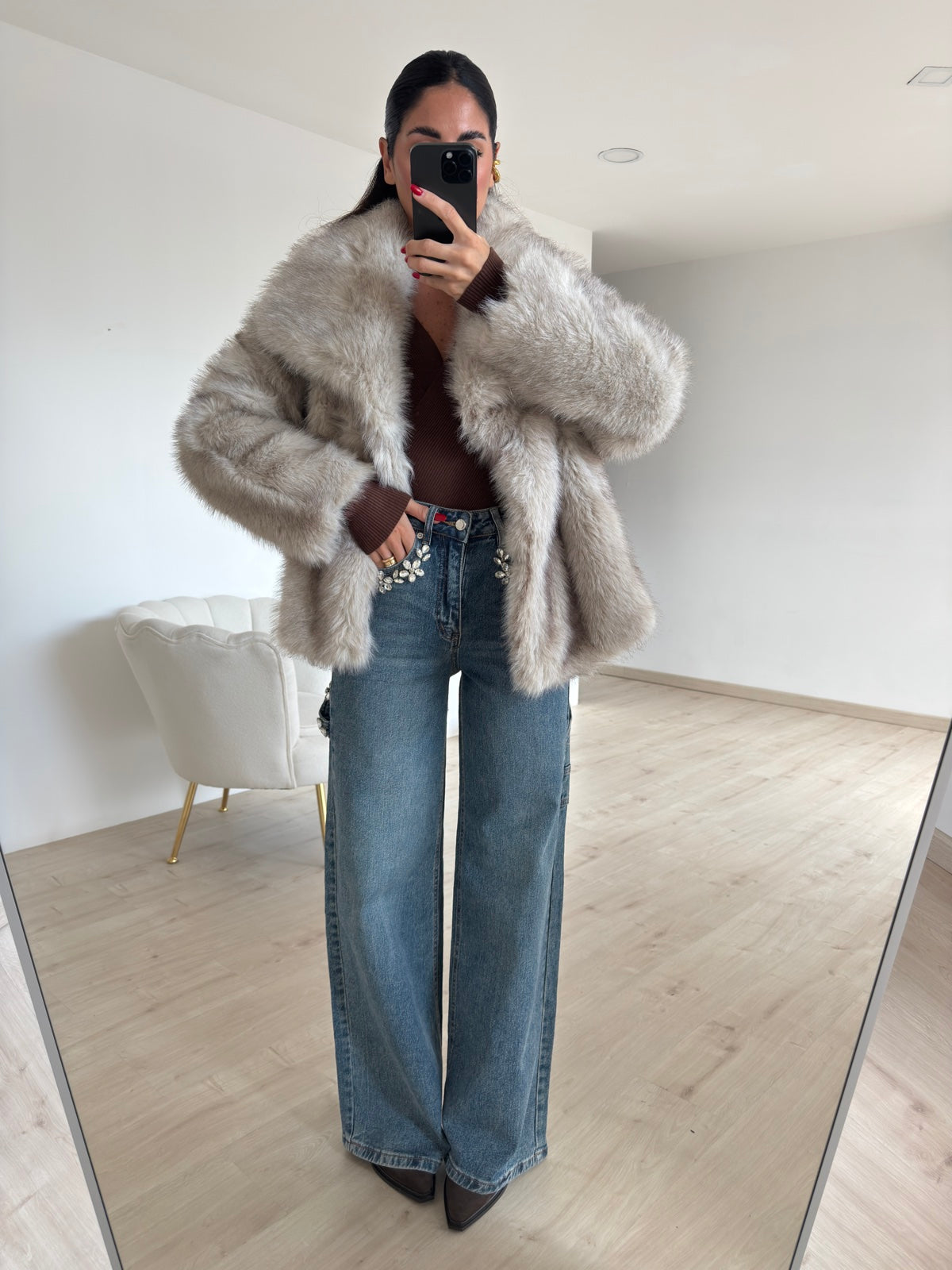 V5022-JEANS PALAZZO LIGHTS