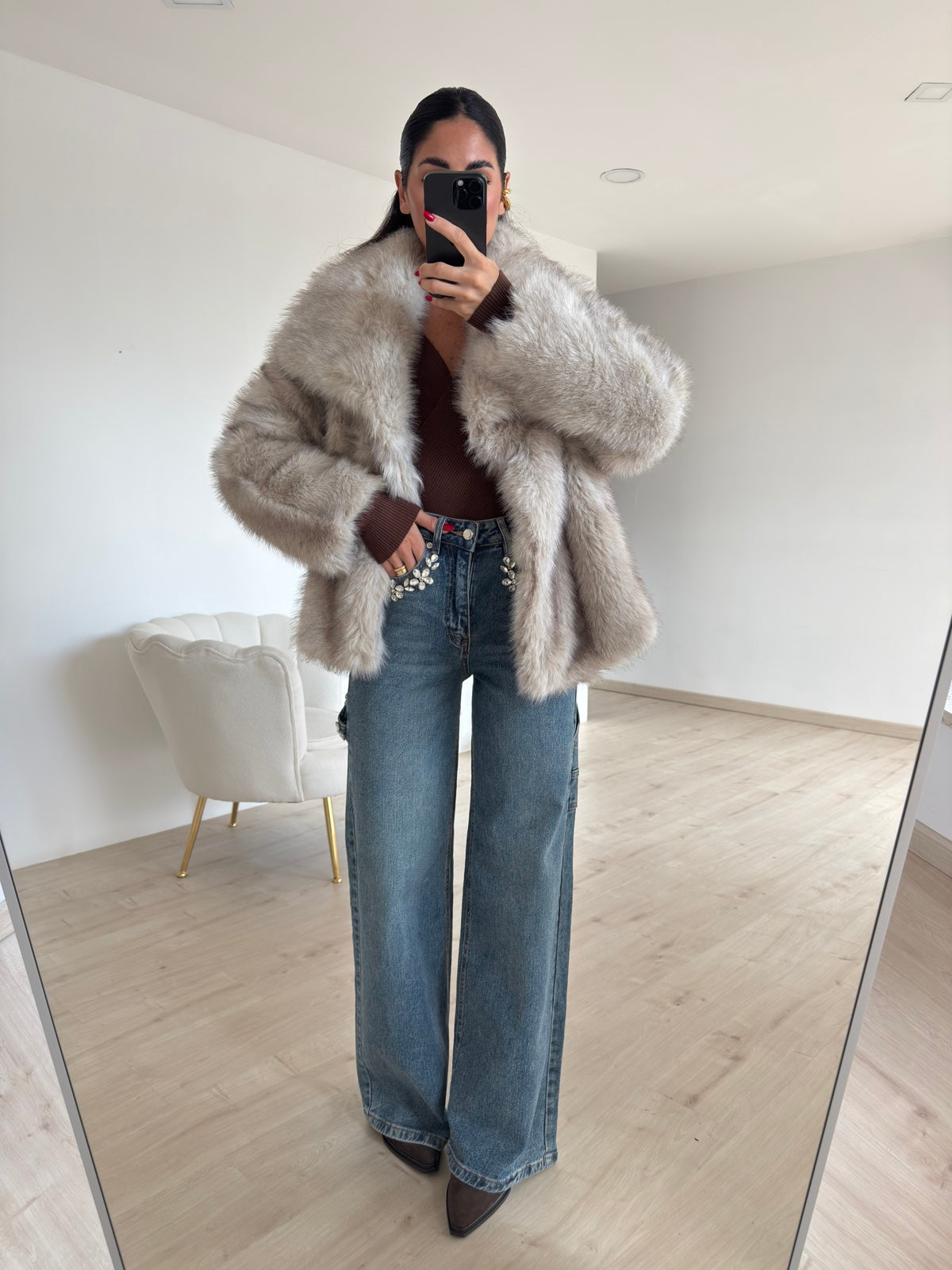 V5022-JEANS PALAZZO LIGHTS