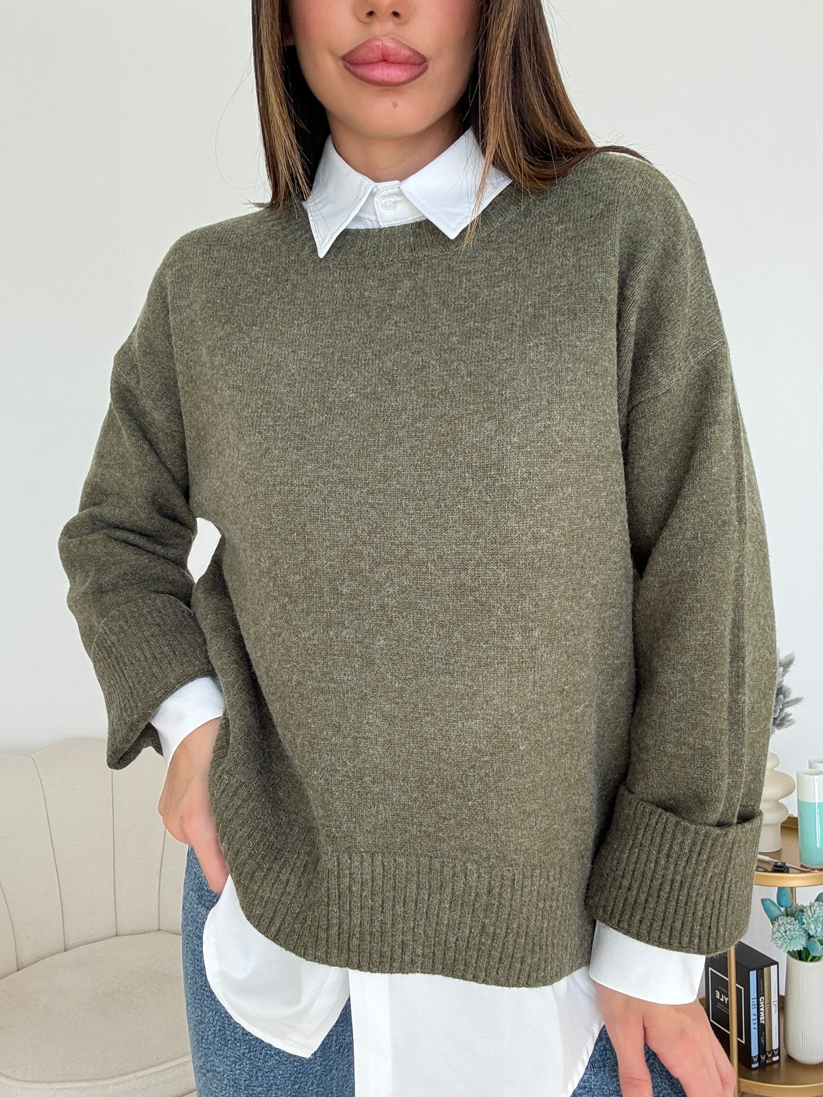 PL4950-PULL COMFY MILITARE