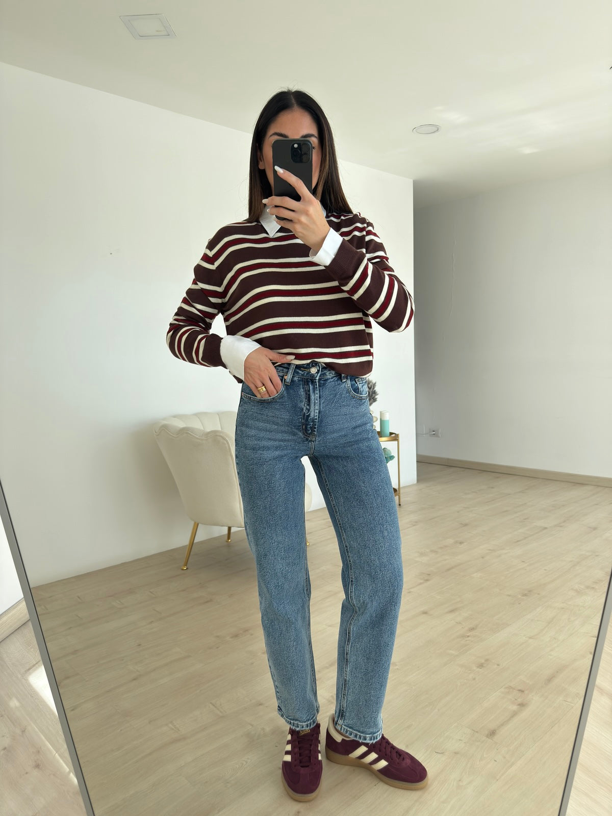 YHC7181-PULL JASMINE BORDEAUX