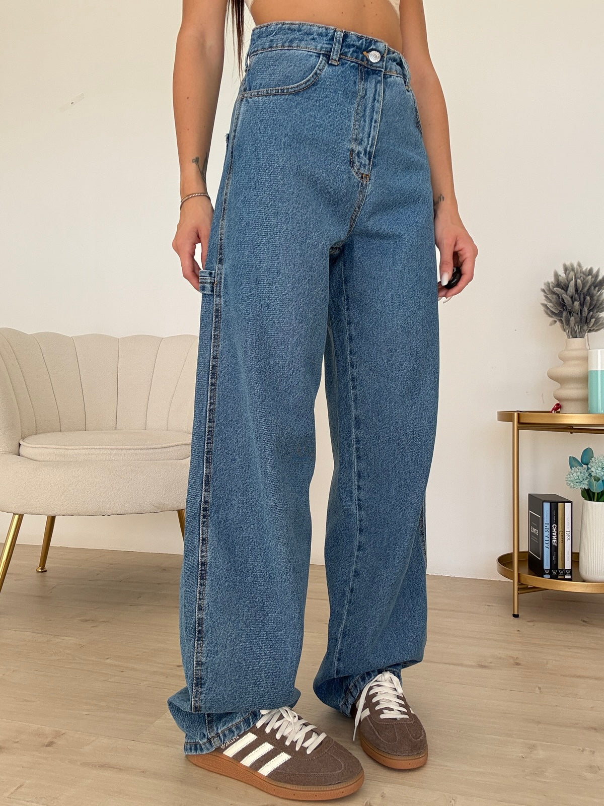 DM135-JEANS SLOUCHY MANESKIN