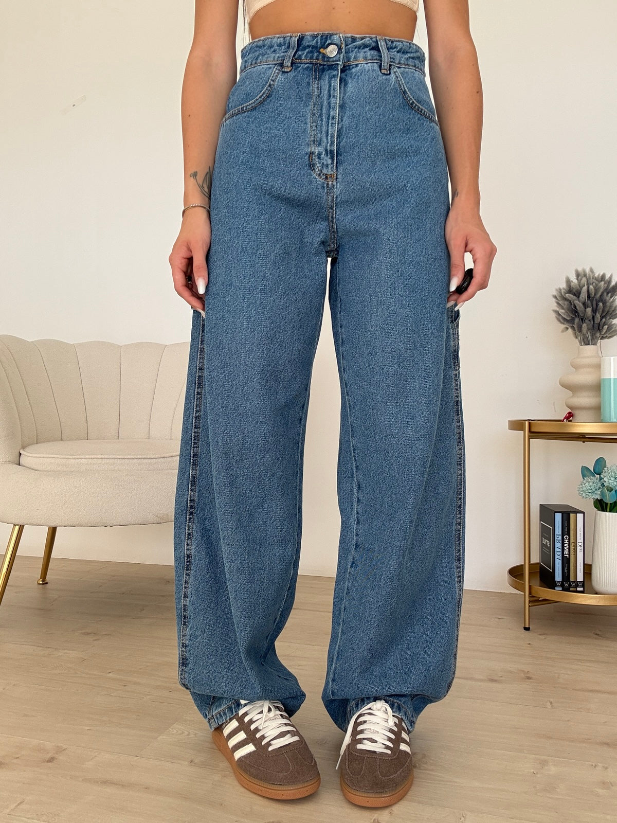 DM135-JEANS SLOUCHY MANESKIN