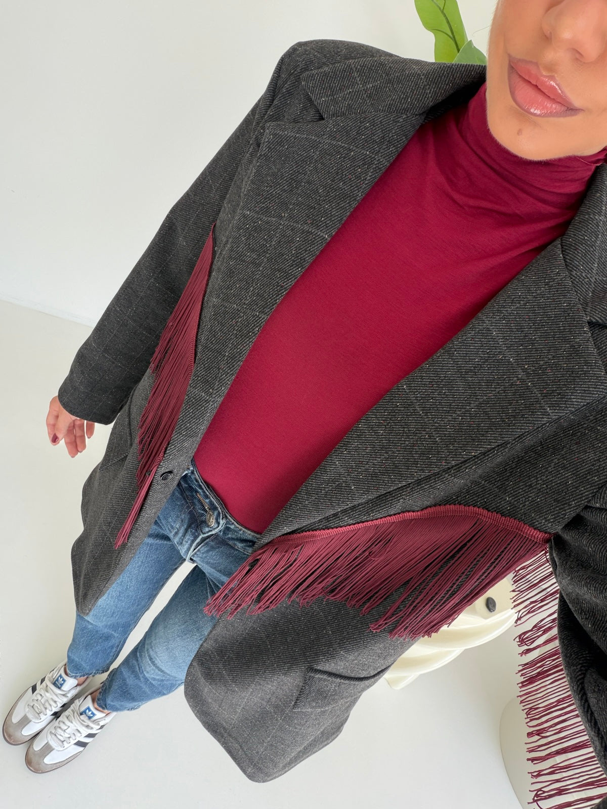 BLAZER FRANGE GREY