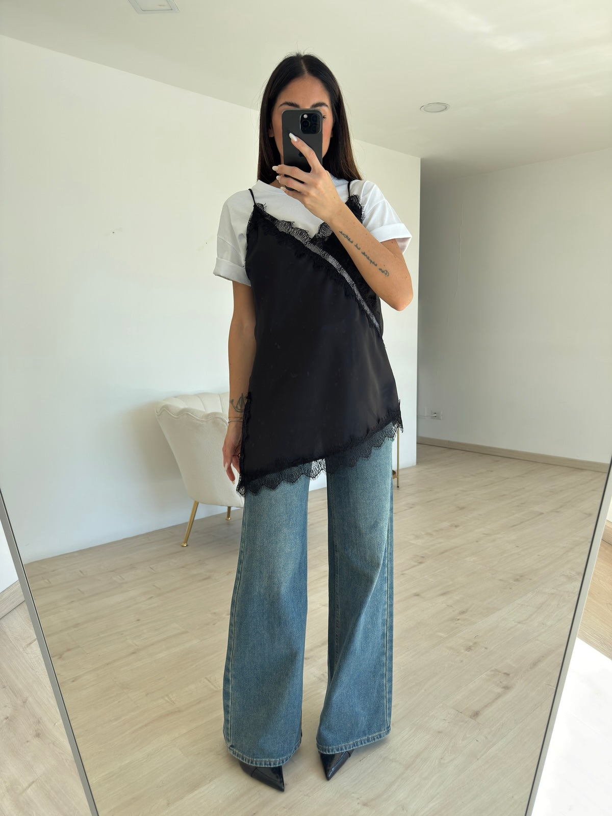 BLUSA FILLE NERA