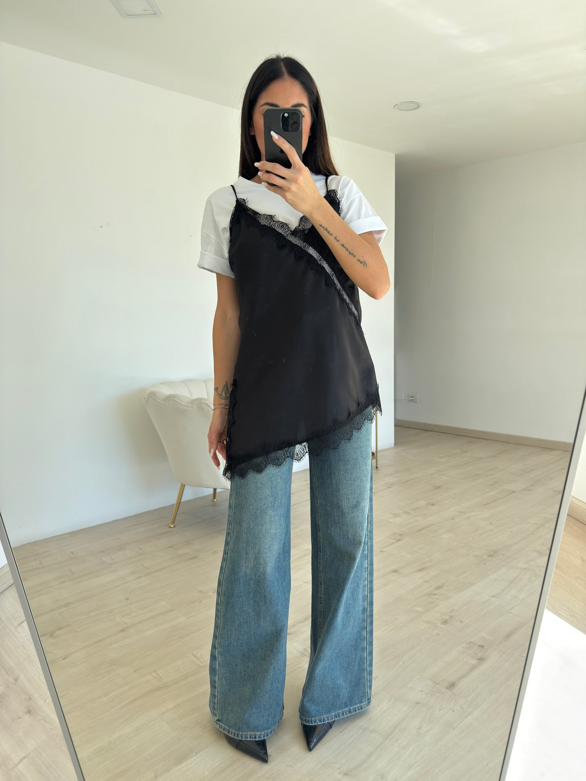 BLUSA FILLE NERA