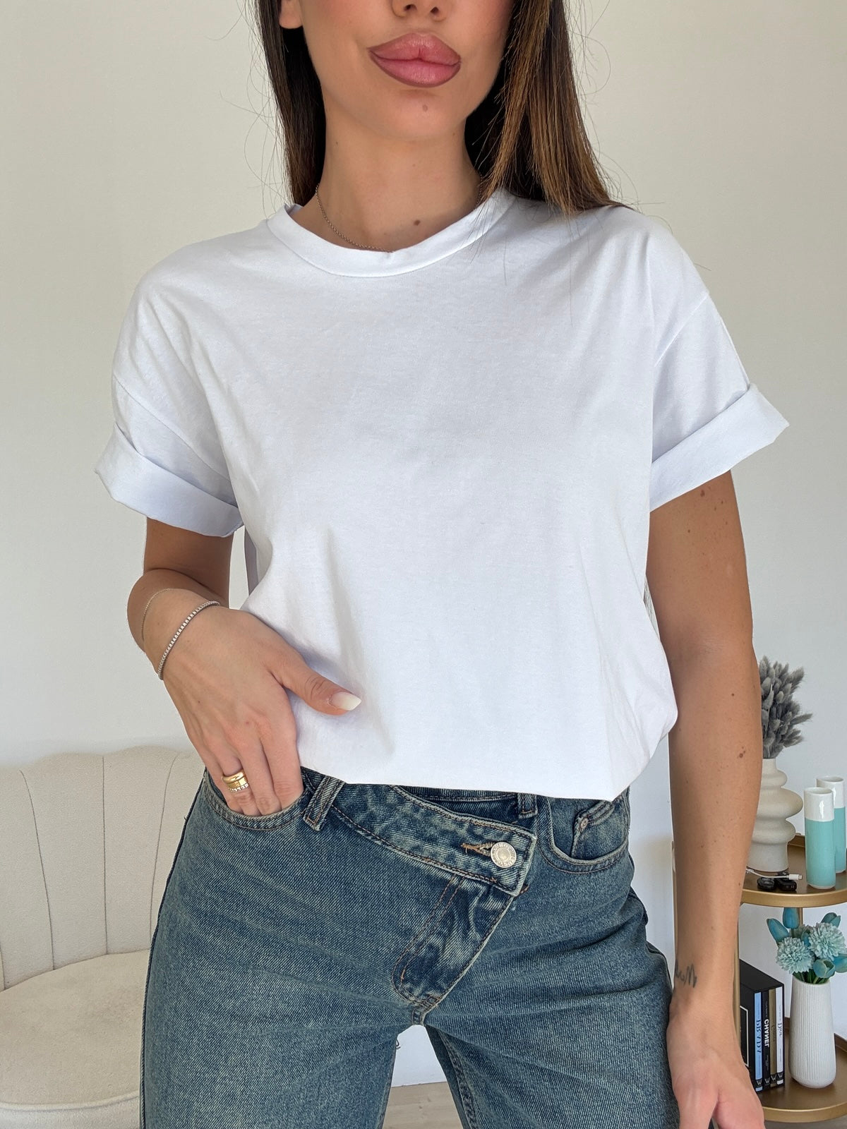 T-SHIRT BASIC MILK