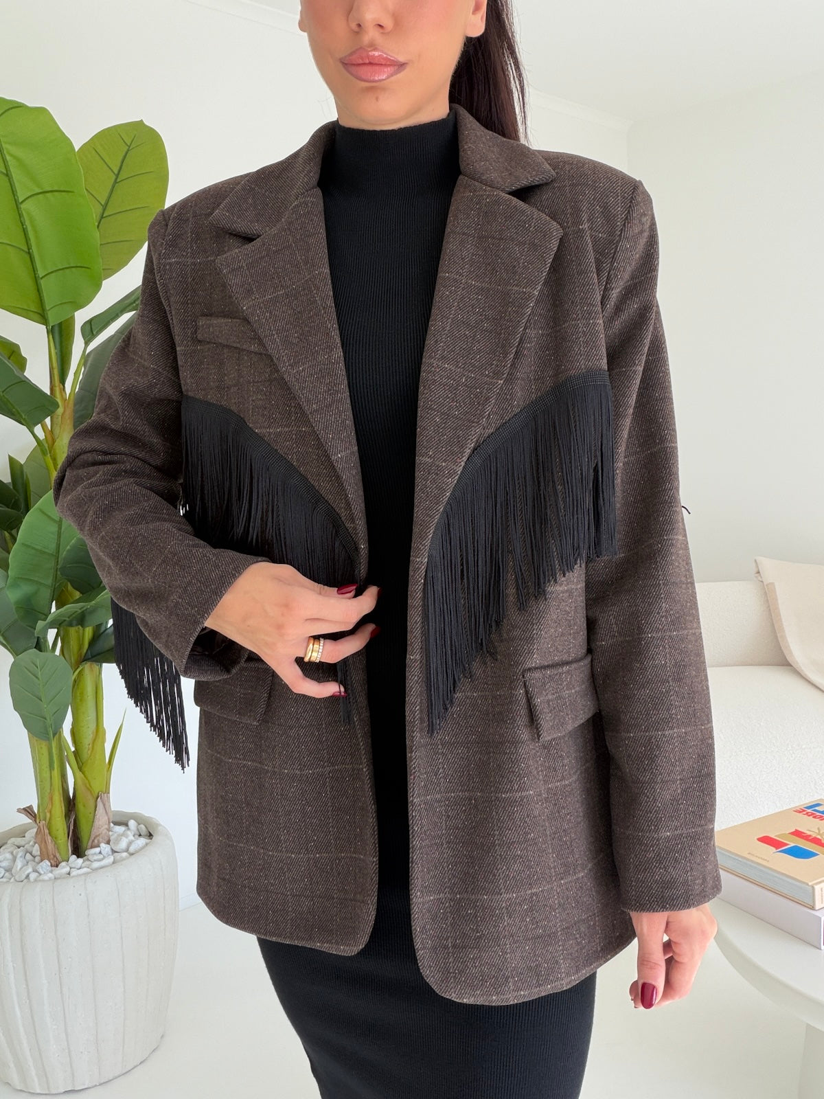 BLAZER FRANGE CHOCO