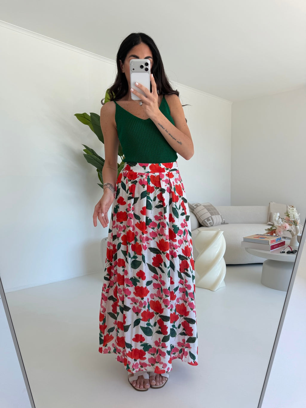 R6667-1-GONNA LONGUETTE MATILDE VERDE