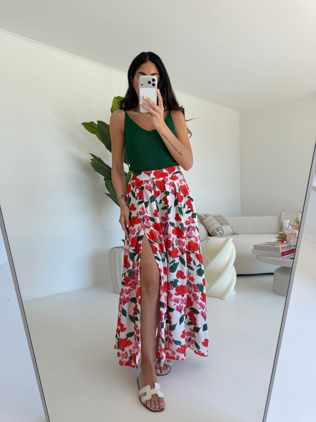 R6667-1-GONNA LONGUETTE MATILDE VERDE