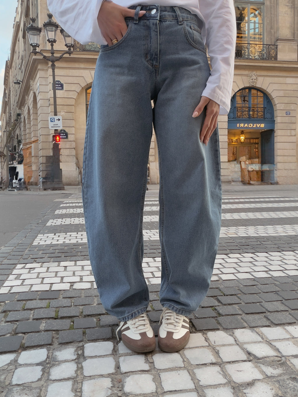 GB085-JEANS SLOUCHY POCKET